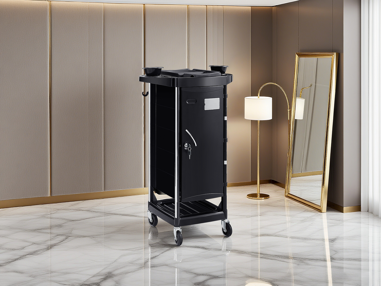 Salon Trolley / Cart with Wheels - Eskarne- detail - DIR Store