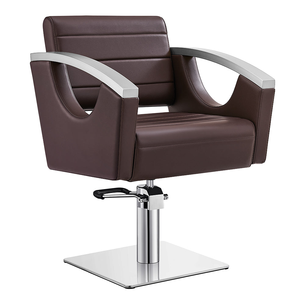 Salon Chair with Stainless Steel Armrest - Bello Styling Chair DIR Store