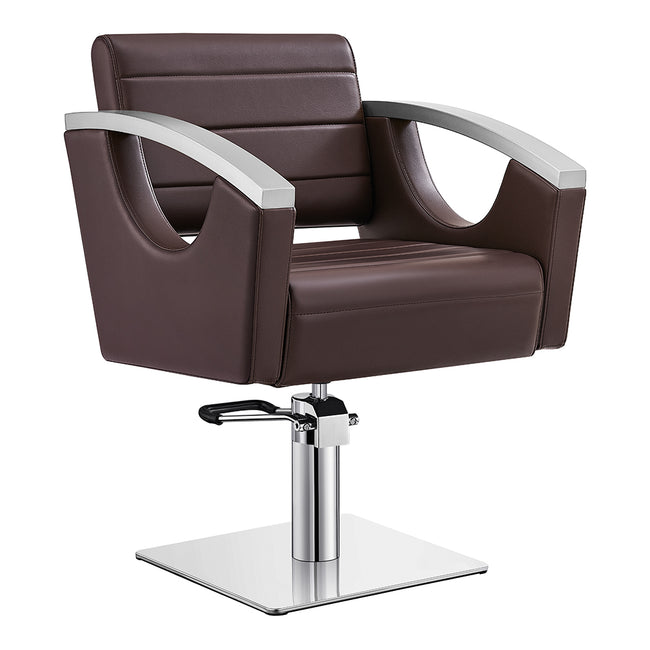 Salon Chair with Stainless Steel Armrest - Bello Styling Chair DIR Store