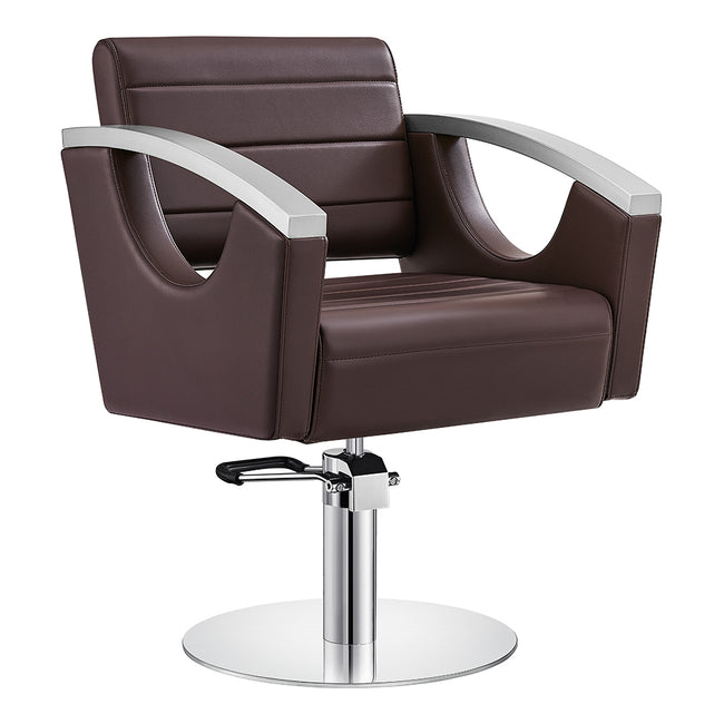 Salon Chair with Stainless Steel Armrest - Bello Styling Chair DIR Store