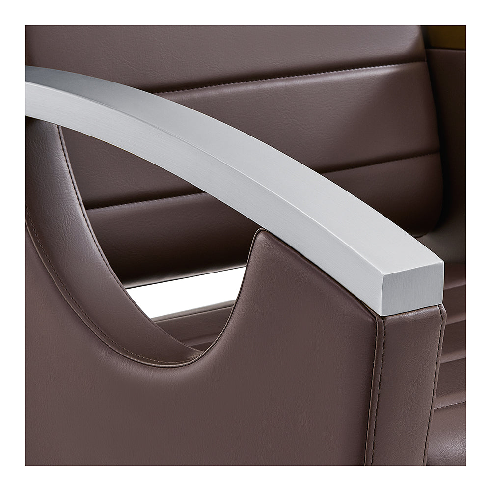 Salon Chair with Stainless Steel Armrest - Bello Styling Chair DIR Store
