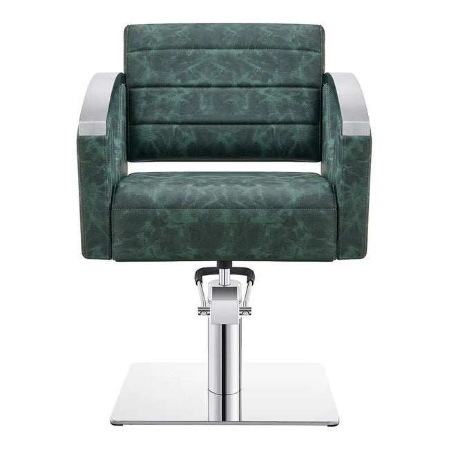 Salon Chair with Stainless Steel Armrest - Bello Styling Chair - DIR Store