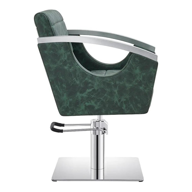 Salon Chair with Stainless Steel Armrest - Bello Styling Chair - DIR Store