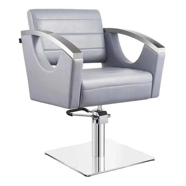 Salon Chair with Stainless Steel Armrest - Bello Styling Chair - DIR Store