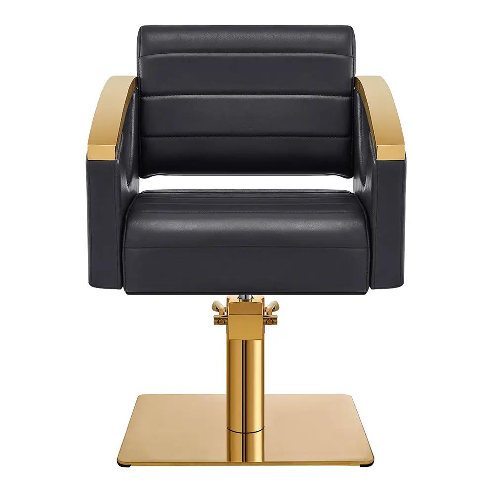 Salon Chair with Gold Stainless Steel Arms - Bello Gold Styling Chair - DIR Store