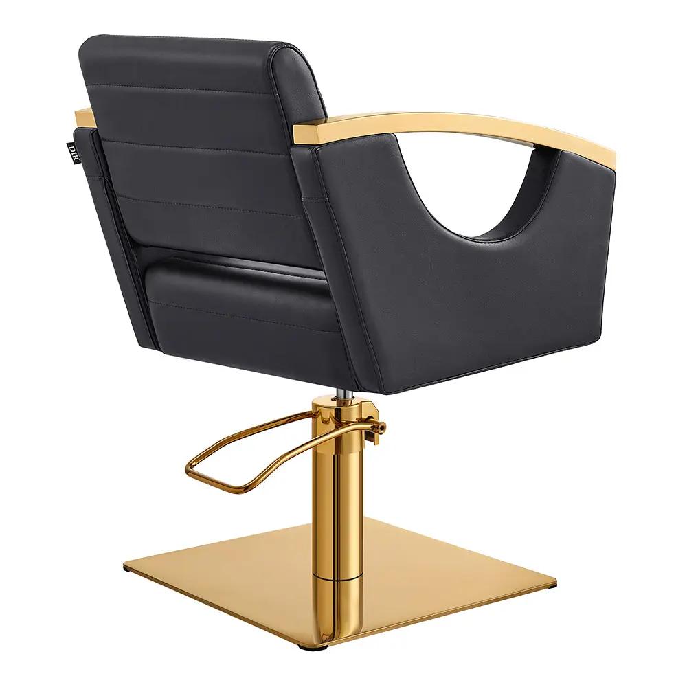 Salon Chair with Gold Stainless Steel Arms - Bello Gold Styling Chair - DIR Store