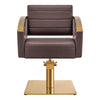 Salon Chair with Gold Stainless Steel Arms - Bello Gold Styling Chair - DIR Store