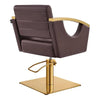 Salon Chair with Gold Stainless Steel Arms - Bello Gold Styling Chair - DIR Store
