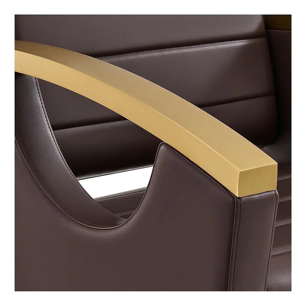 Salon Chair with Gold Stainless Steel Arms - Bello Gold Styling Chair - DIR Store