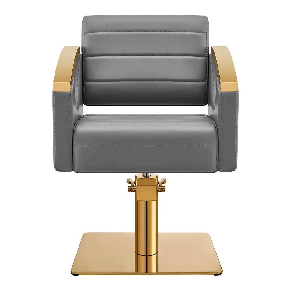 Salon Chair with Gold Stainless Steel Arms - Bello Gold Styling Chair - DIR Store