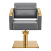 Salon Chair with Gold Stainless Steel Arms - Bello Gold Styling Chair - DIR Store