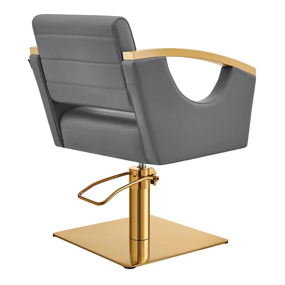 Salon Chair with Gold Stainless Steel Arms - Bello Gold Styling Chair - DIR Store