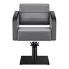 Salon Chair with Titanium Black Stainless Steel Arms - Bello Titanium Black Styling Chair DIR Store