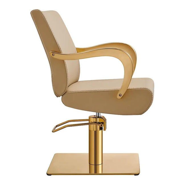 Salon Chair with Gold Arms - Meteor Gold Styling Chair - DIR Store