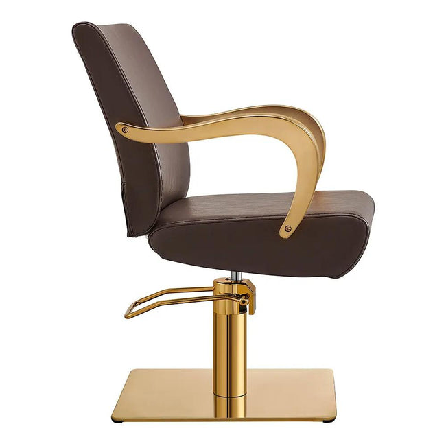 Salon Chair with Gold Arms - Meteor Gold Styling Chair - DIR Store