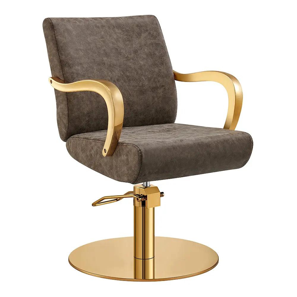 Salon Chair with Gold Arms - Meteor Gold Styling Chair - DIR Store