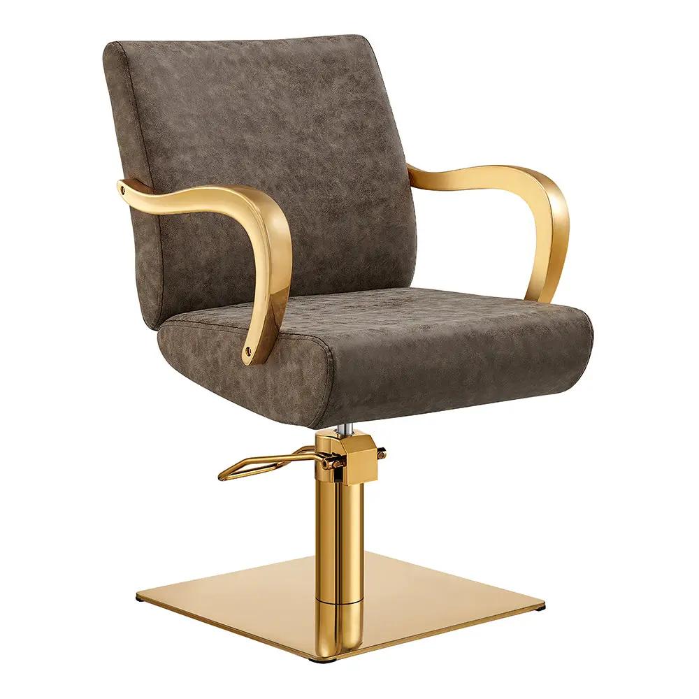 Salon Chair with Gold Arms - Meteor Gold Styling Chair - DIR Store
