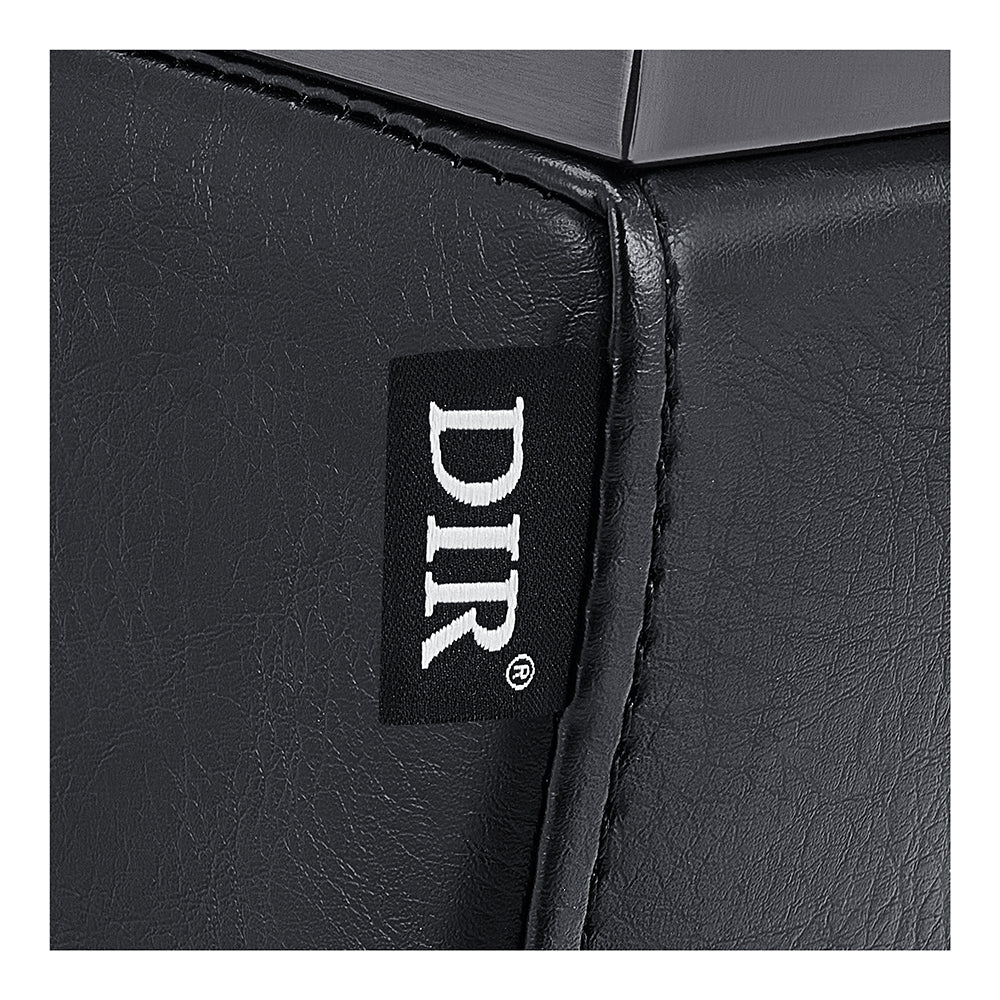 Salon Chair with Titanium Black Stainless Steel Arms - Bello Titanium Black Styling Chair DIR Store