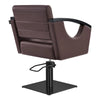 Salon Chair with Titanium Black Stainless Steel Arms - Bello Titanium Black Styling Chair DIR Store