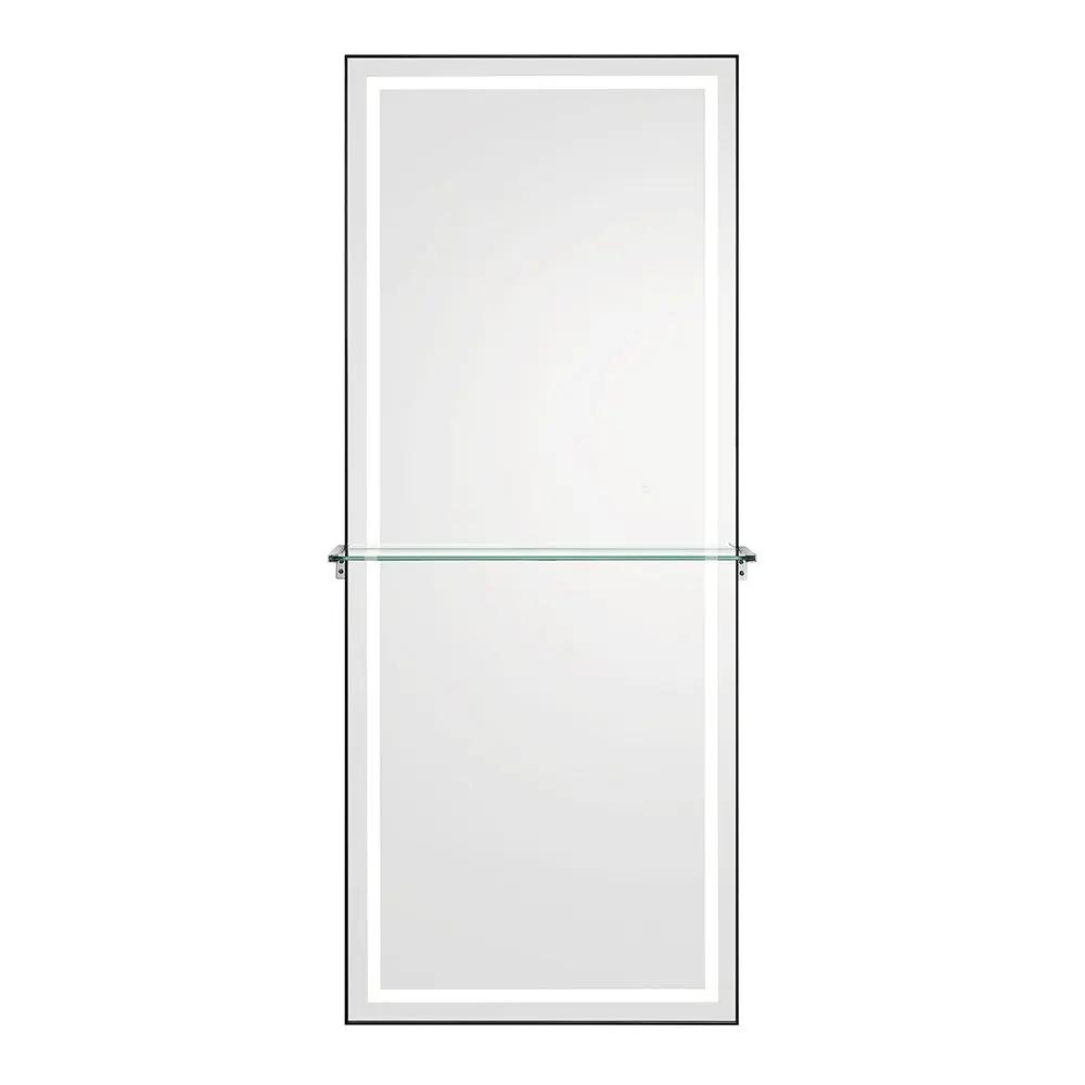 Salon Styling Unit with LED Salon Mirror & Anodized Aluminum Metal Frame - Symphony - DIR Store
