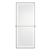 Salon Styling Unit with LED Salon Mirror & Anodized Aluminum Metal Frame - Symphony - DIR Store