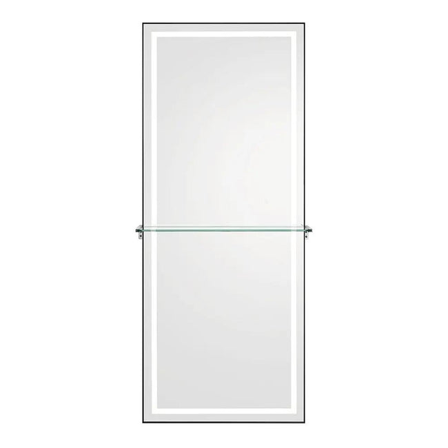 Salon Styling Unit with LED Salon Mirror & Anodized Aluminum Metal Frame - Symphony - DIR Store