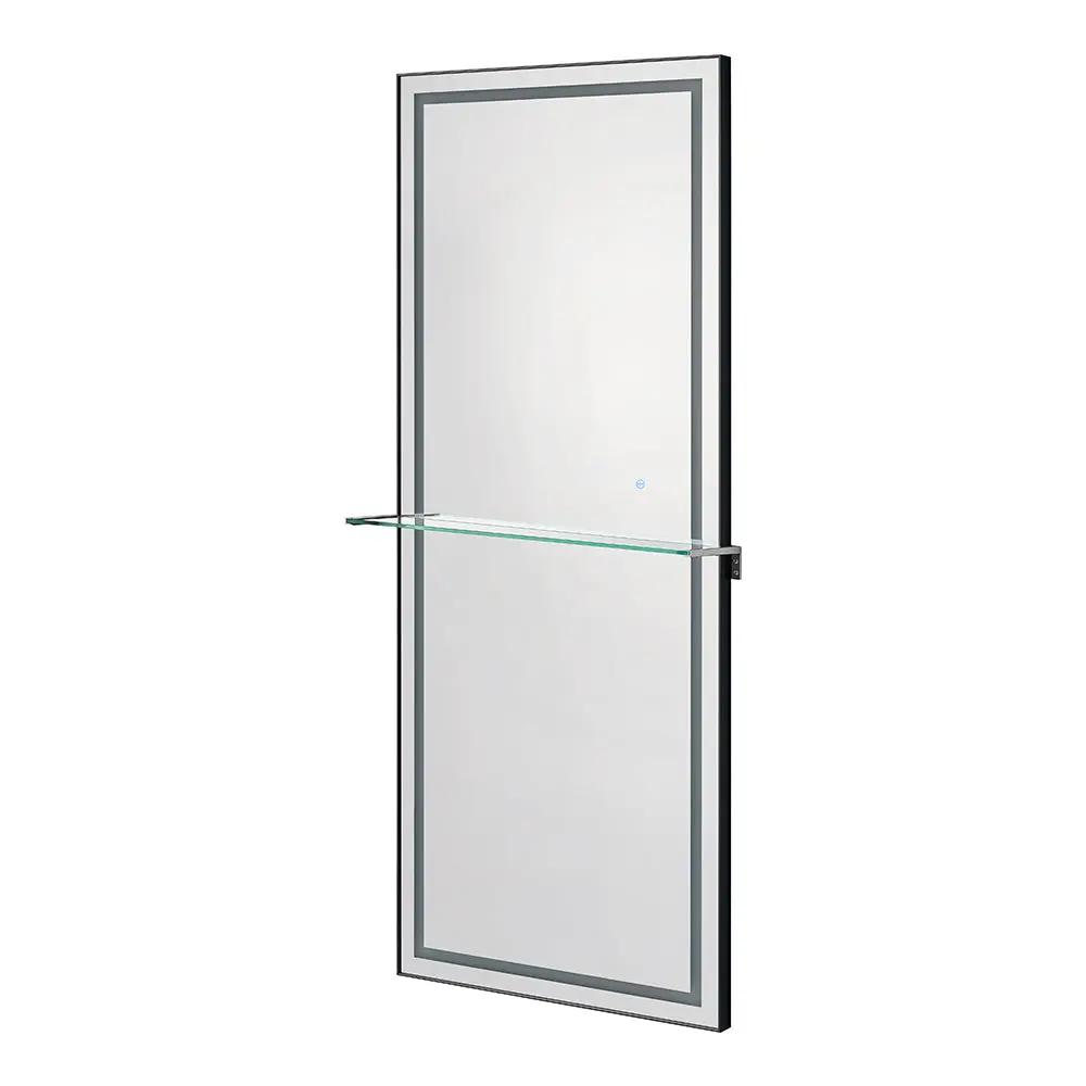 Salon Styling Unit with LED Salon Mirror & Anodized Aluminum Metal Frame - Symphony - DIR Store