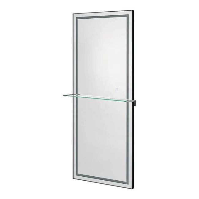 Salon Styling Unit with LED Salon Mirror & Anodized Aluminum Metal Frame - Symphony - DIR Store