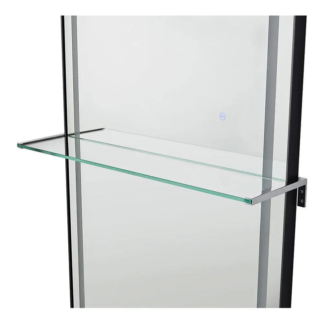 Salon Styling Unit with LED Salon Mirror & Anodized Aluminum Metal Frame - Symphony - DIR Store