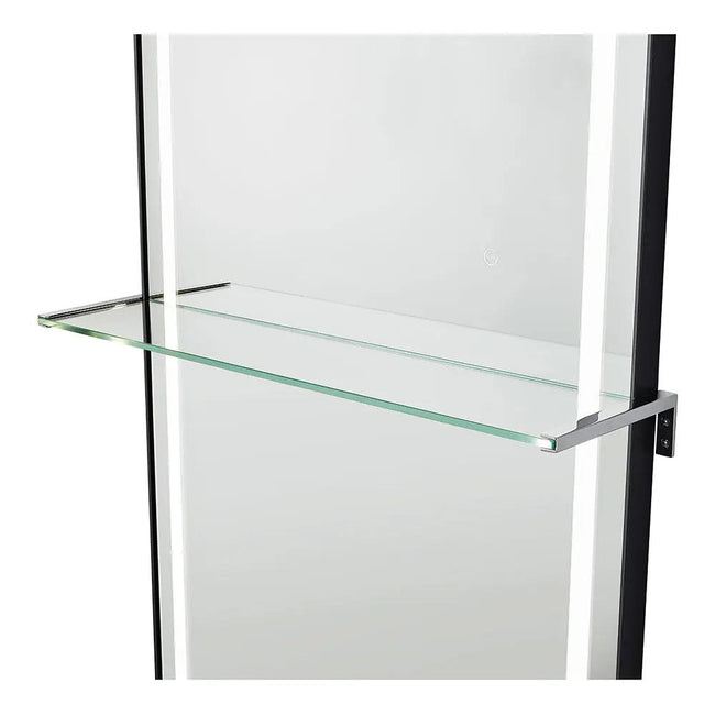 Salon Styling Unit with LED Salon Mirror & Anodized Aluminum Metal Frame - Symphony - DIR Store