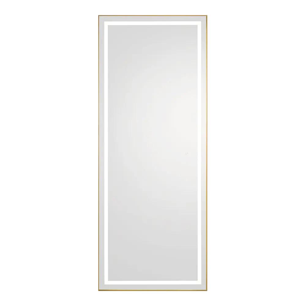 Salon Styling Unit with LED Salon Mirror & Anodized Aluminum Metal Frame - Symphony - DIR Store