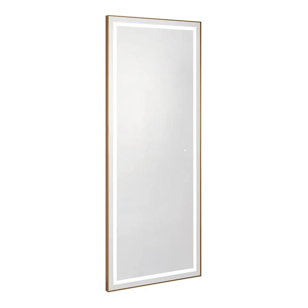 Salon Styling Unit with LED Salon Mirror & Anodized Aluminum Metal Frame - Symphony - DIR Store