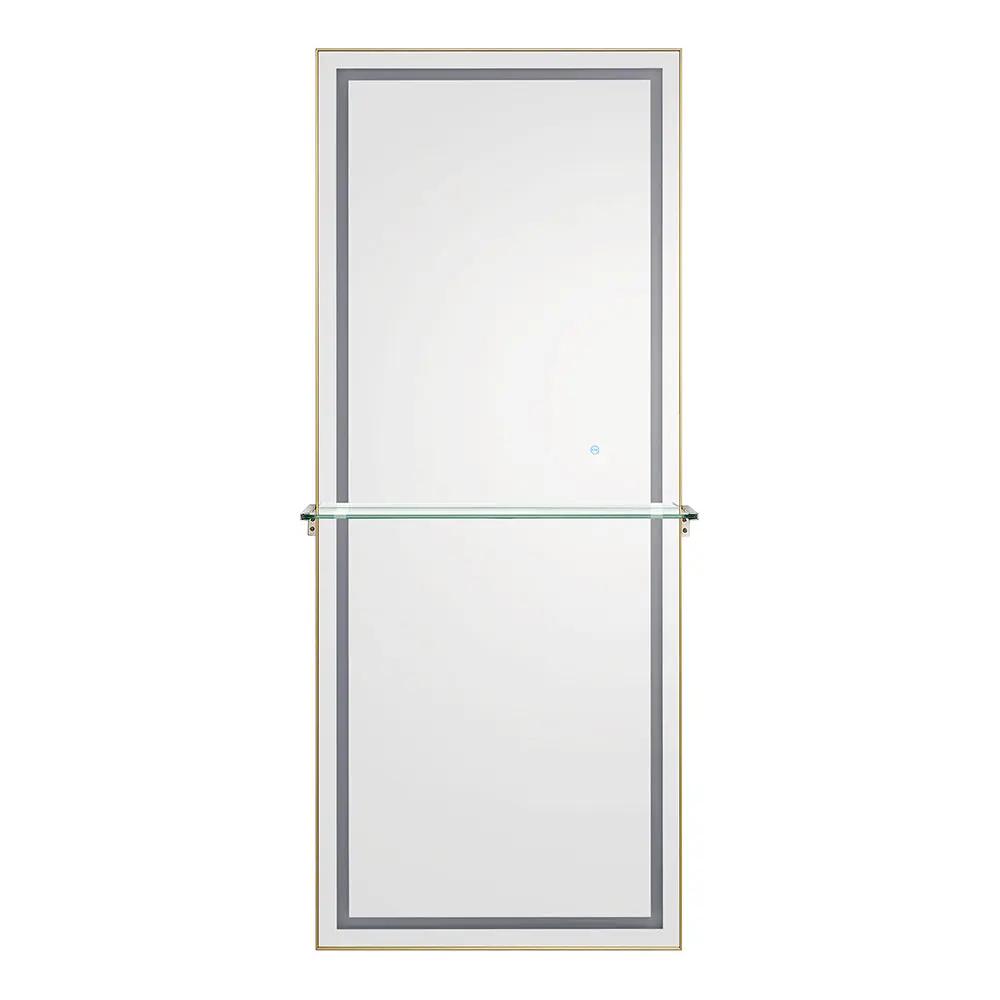 Salon Styling Unit with LED Salon Mirror & Anodized Aluminum Metal Frame - Symphony - DIR Store