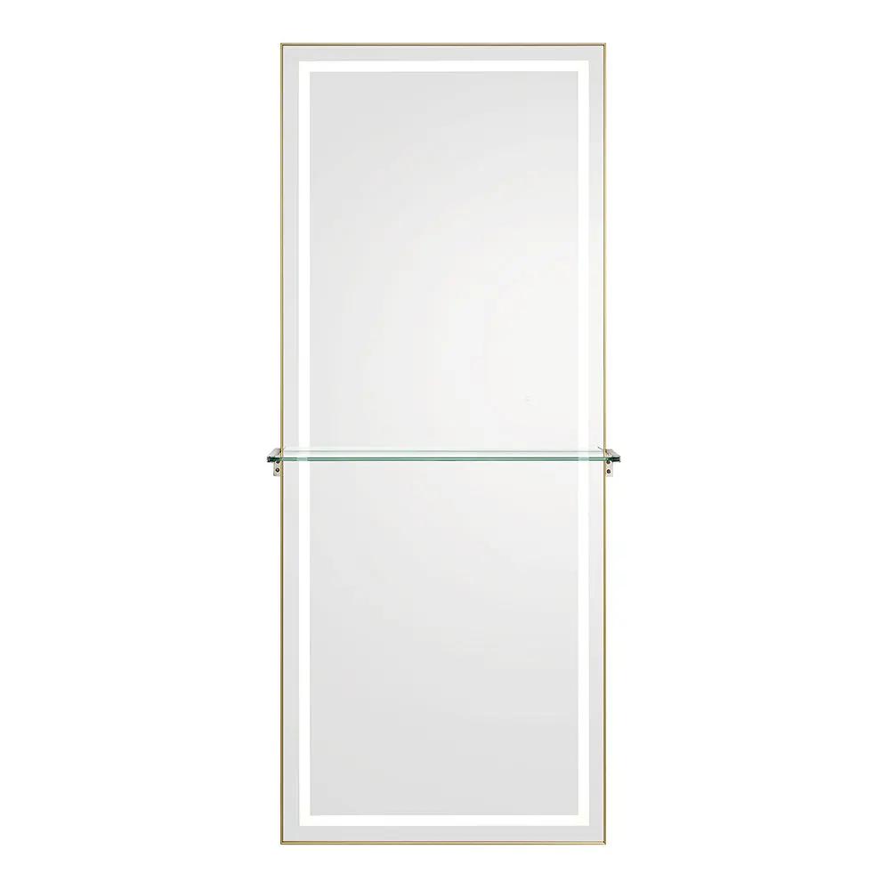 Salon Styling Unit with LED Salon Mirror & Anodized Aluminum Metal Frame - Symphony - DIR Store