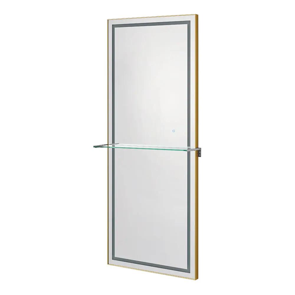 Salon Styling Unit with LED Salon Mirror & Anodized Aluminum Metal Frame - Symphony - DIR Store