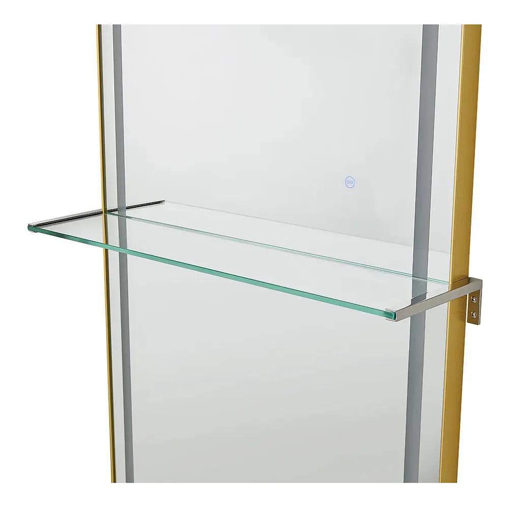 Salon Styling Unit with LED Salon Mirror & Anodized Aluminum Metal Frame - Symphony - DIR Store