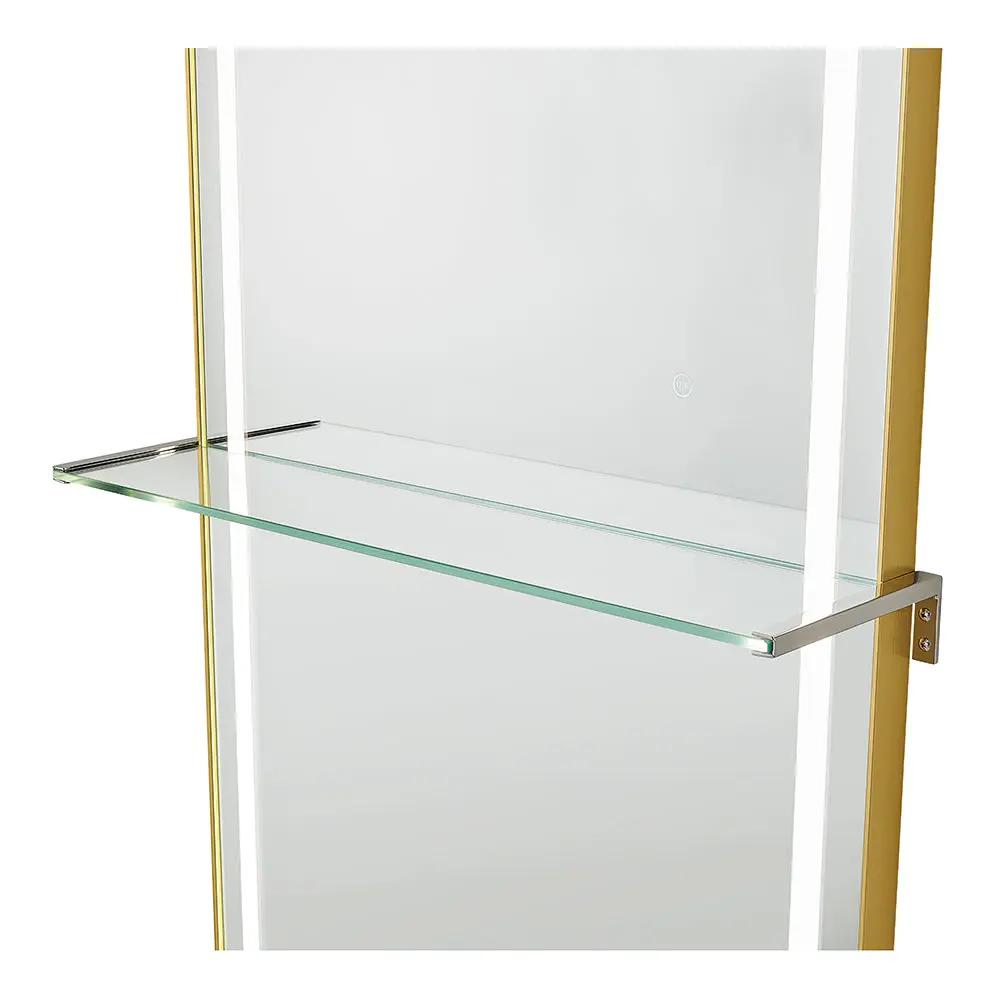 Salon Styling Unit with LED Salon Mirror & Anodized Aluminum Metal Frame - Symphony - DIR Store