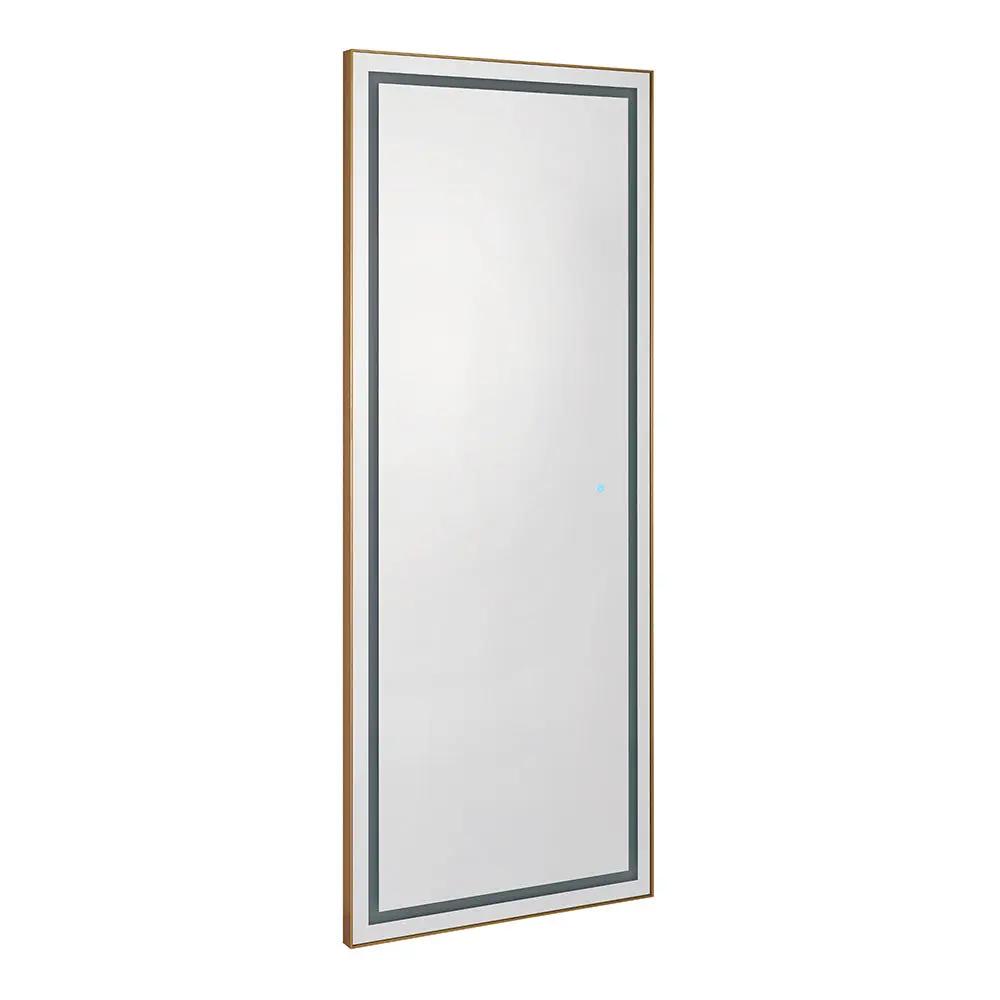 Salon Styling Unit with LED Salon Mirror & Anodized Aluminum Metal Frame - Symphony - DIR Store