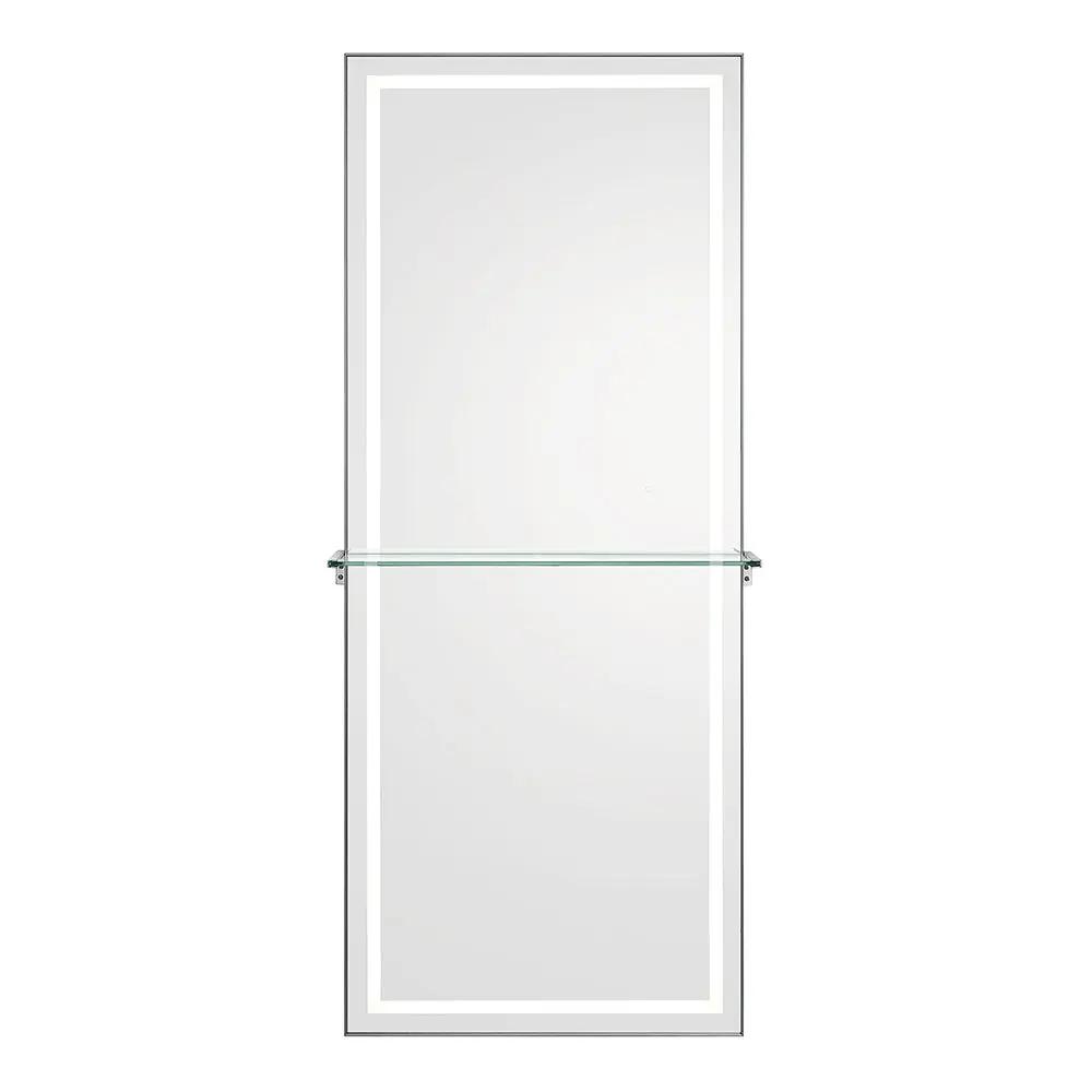 Salon Styling Unit with LED Salon Mirror & Anodized Aluminum Metal Frame - Symphony - DIR Store