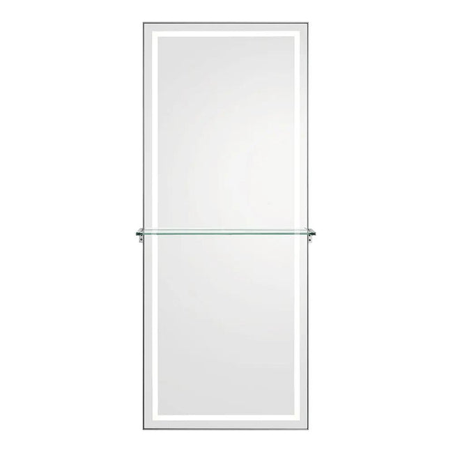 Salon Styling Unit with LED Salon Mirror & Anodized Aluminum Metal Frame - Symphony - DIR Store