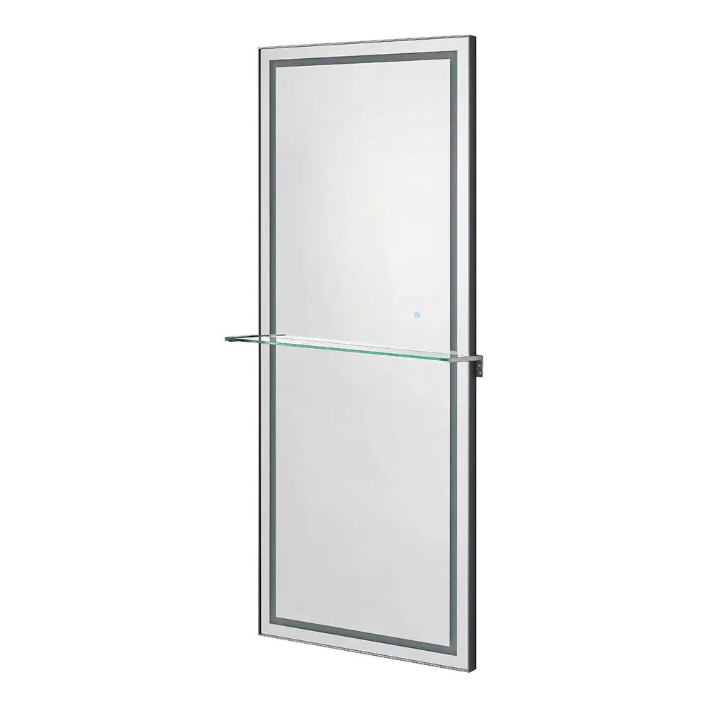 Salon Styling Unit with LED Salon Mirror & Anodized Aluminum Metal Frame - Symphony - DIR Store