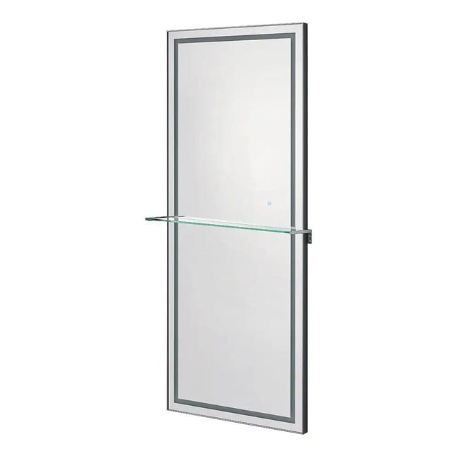 Salon Styling Unit with LED Salon Mirror & Anodized Aluminum Metal Frame - Symphony - DIR Store