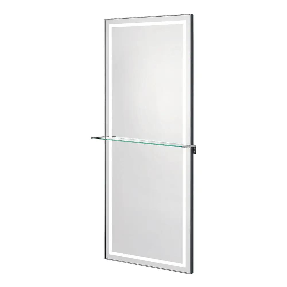 Salon Styling Unit with LED Salon Mirror & Anodized Aluminum Metal Frame - Symphony - DIR Store