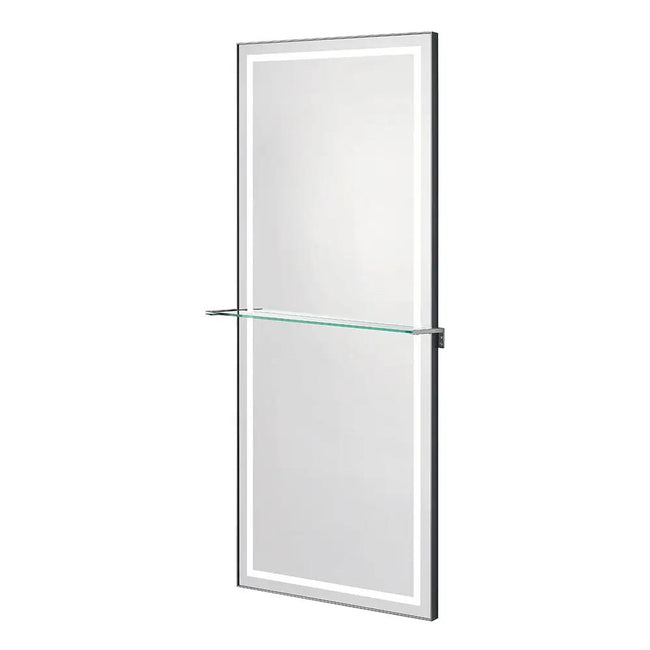 Salon Styling Unit with LED Salon Mirror & Anodized Aluminum Metal Frame - Symphony - DIR Store