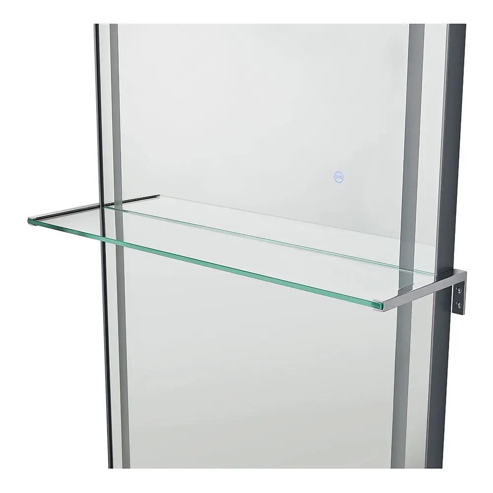 Salon Styling Unit with LED Salon Mirror & Anodized Aluminum Metal Frame - Symphony - DIR Store