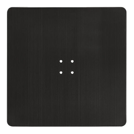 Stainless Steel Flat Square Base for Salon Chair - Titanium Black Edition DIR Store