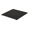 Stainless Steel Flat Square Base for Salon Chair - Titanium Black Edition
