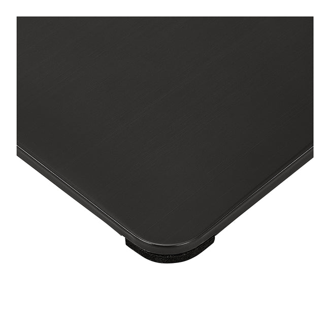 Stainless Steel Flat Square Base for Salon Chair - Titanium Black Edition