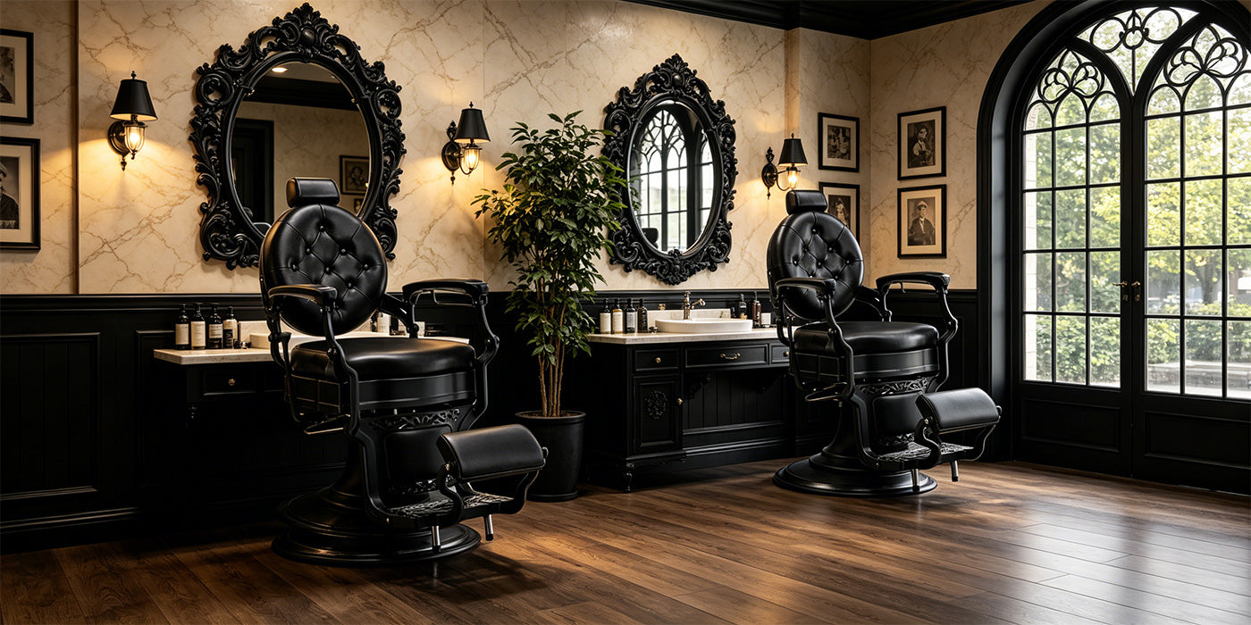 Viking Barber Chair- detail - DIR Store