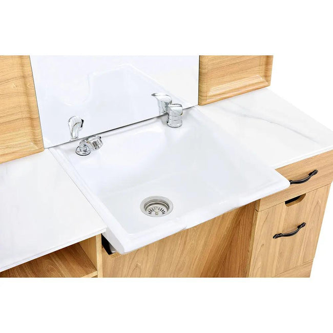 Barber Station With Frontwash Sink - Taylor Barber Unit - DIR Store